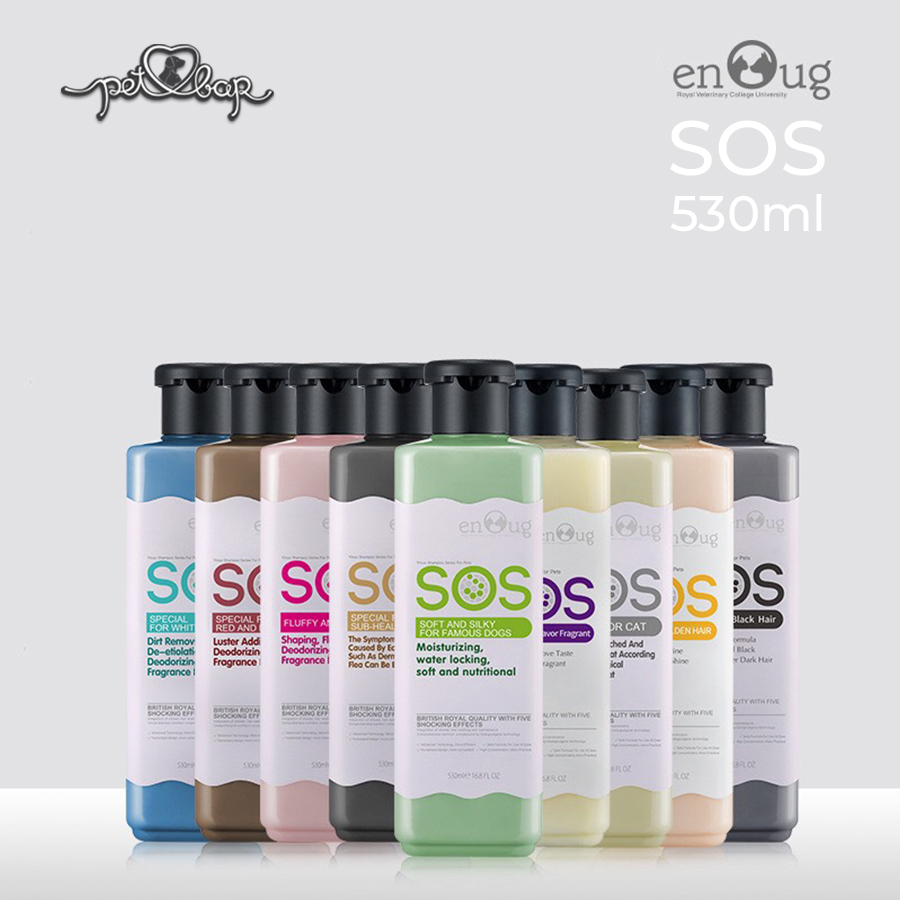 Sữa Tắm SOS Cho thú cưng chai 530ml phù hợp cho mọi loại chó mèo