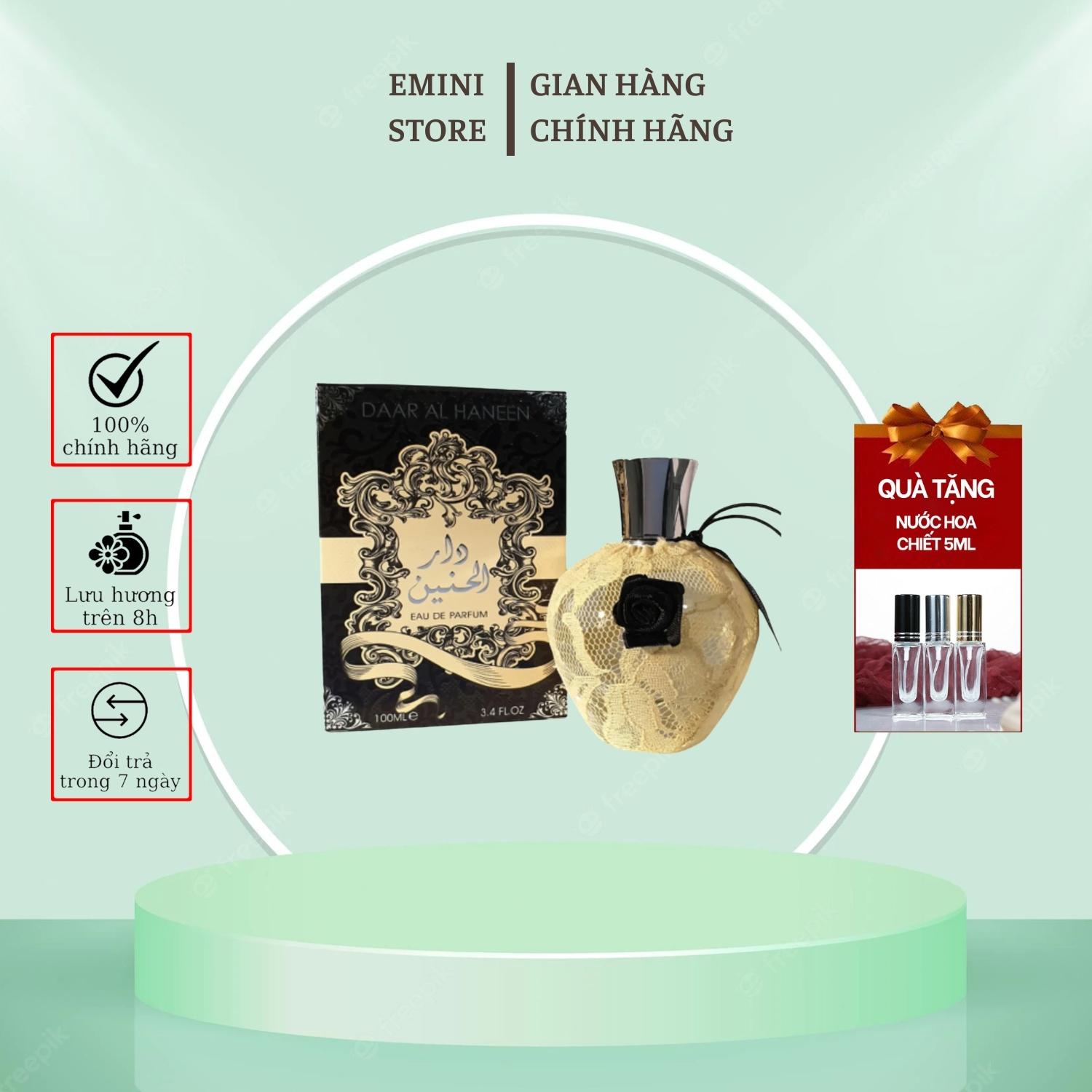 Nước hoa Dubai Daar Al Haneen Edp 100ml đem lại hương thơm dịu ngọt, tinh tế
