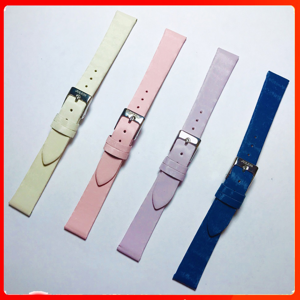Dây da đồng hồ nữ Julius Hàn Quốc size 12 - size 14 - dây da phụ kiện đồng hồ