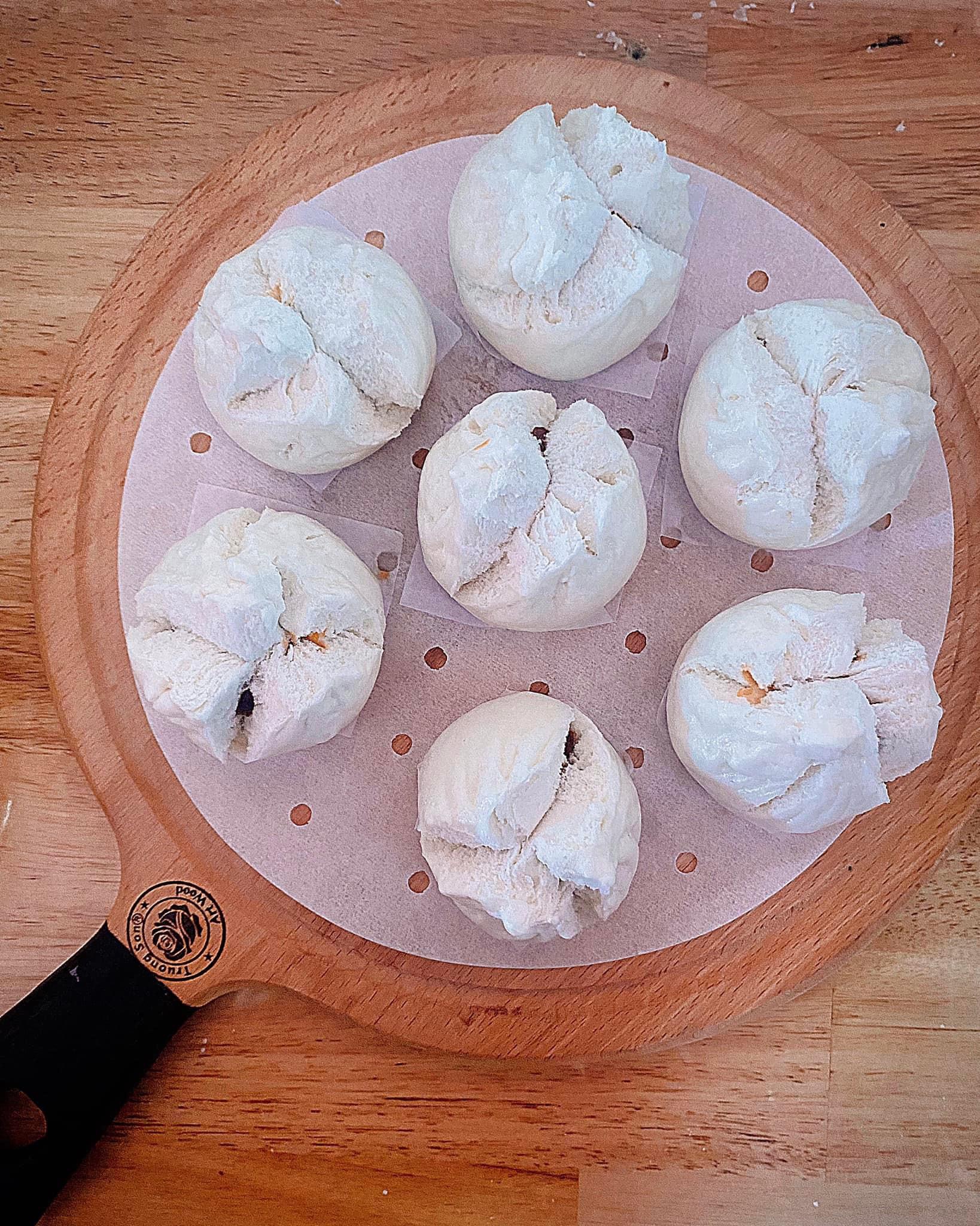 Bánh bao xá xíu 60gam - set 10 bánh tặng 1 bánh