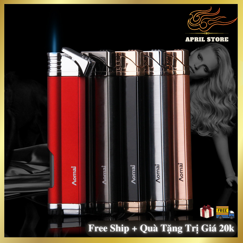 Bật Lửa-Hộp Quẹt AM 5103 dạng Tia Thân Kim Loại (KHÔNG GAS)
