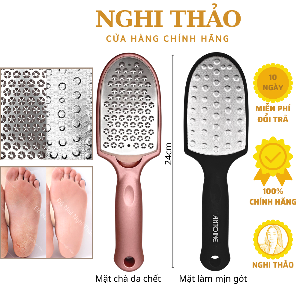 Cây chà gót chân inox đa năng 2 in 1