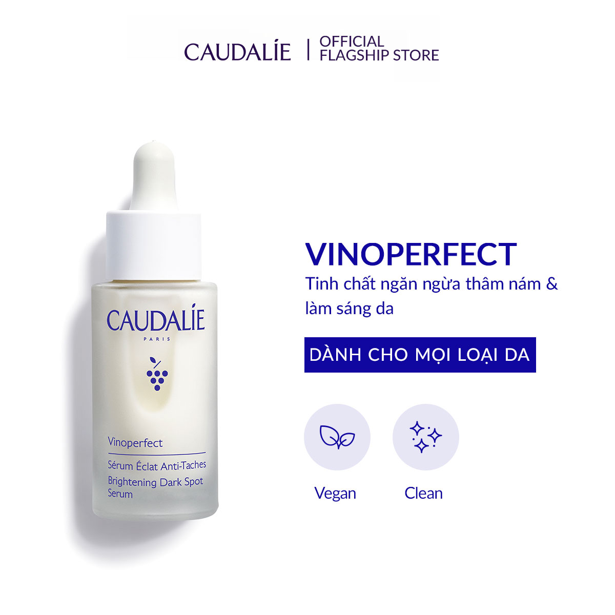 Tinh Chất Làm Sáng Và Cải Thiện Thâm Nám Caudalie Vinoperfect 30ml - MỚI 2024