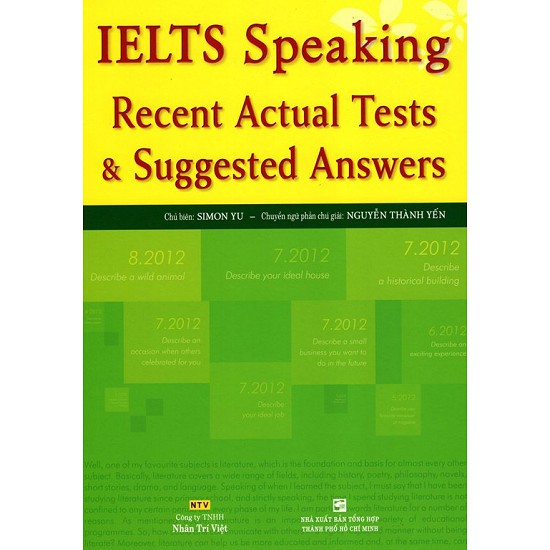 Sách - Ielts Speaking - Recent Actual Tests & Suggested Answers