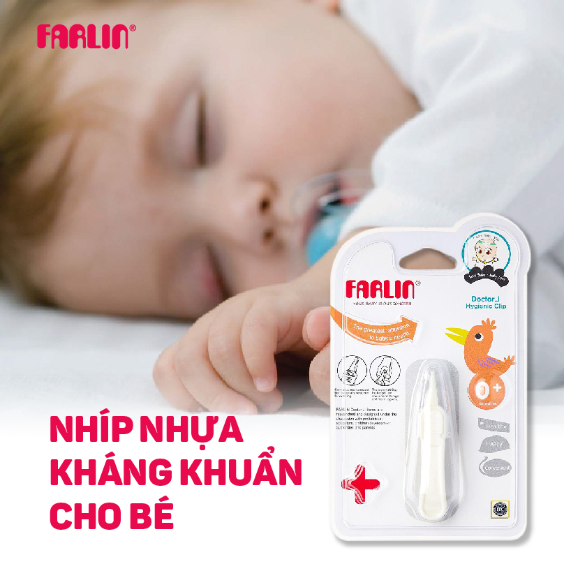 Nhíp nhựa làm sạch mũi & tai cho bé farlin - bf-115