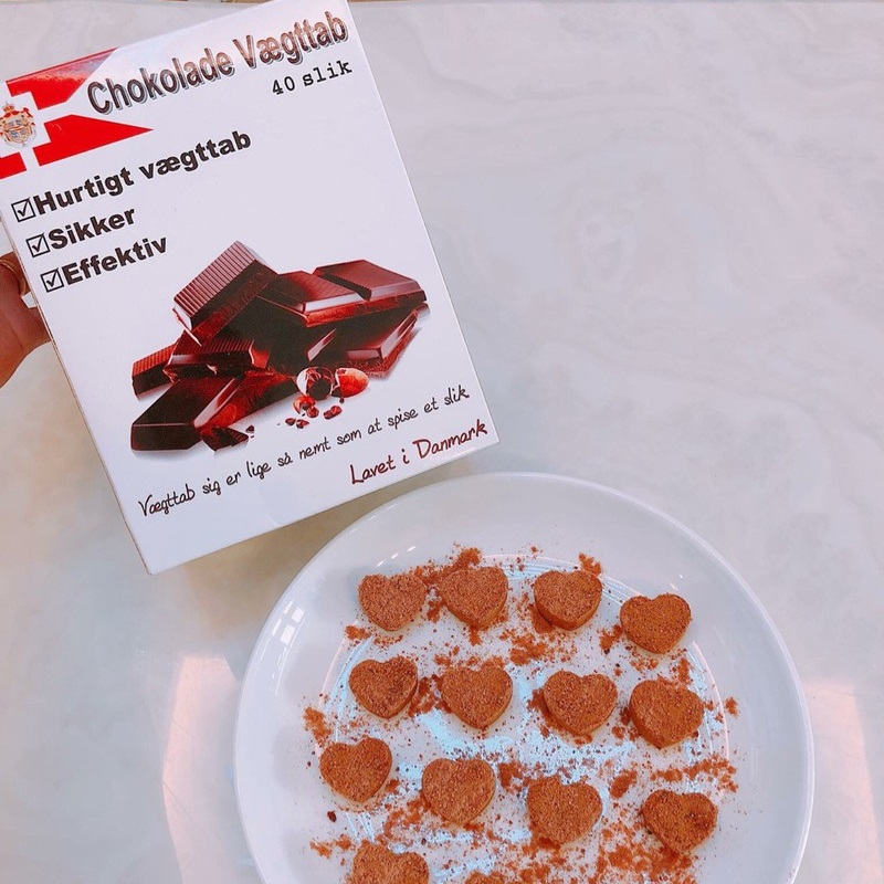 Kẹo socola giảm cân chính hãng Đan Mạch Chokolade Vaegttab Slimming care( 20 viên ) 3