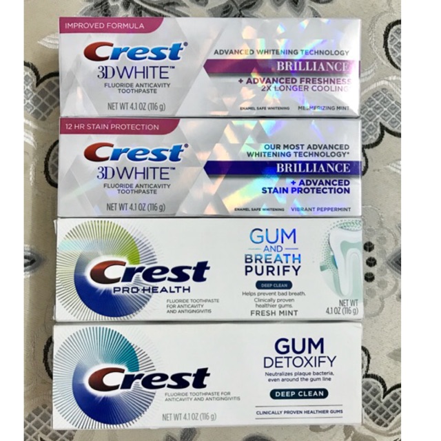 Kem đánh răng crest 3d white 116grcrest hồng