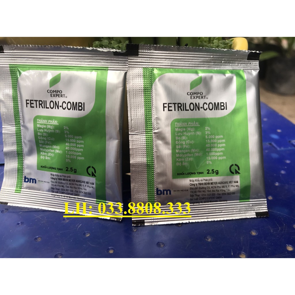 Phân bón lá fetrilon 2.5g - phân bón lá trung vi lượng