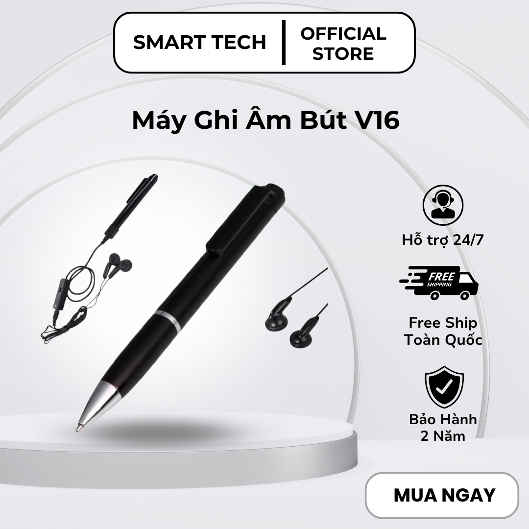 Máy Ghi Âm Dạng Bút- Bút Ghi Âm Chuyên Nghiệp, Lọc Ồn Tốt, Bộ Nhớ Lưu Trữ Lớn, Pin 12 Giờ, Máy Ghi Âm Mini Cao Cấp Bảo Hành 12T