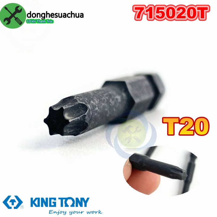 Mũi vặn vít sao 20t kingtony 715020t loại không lỗ