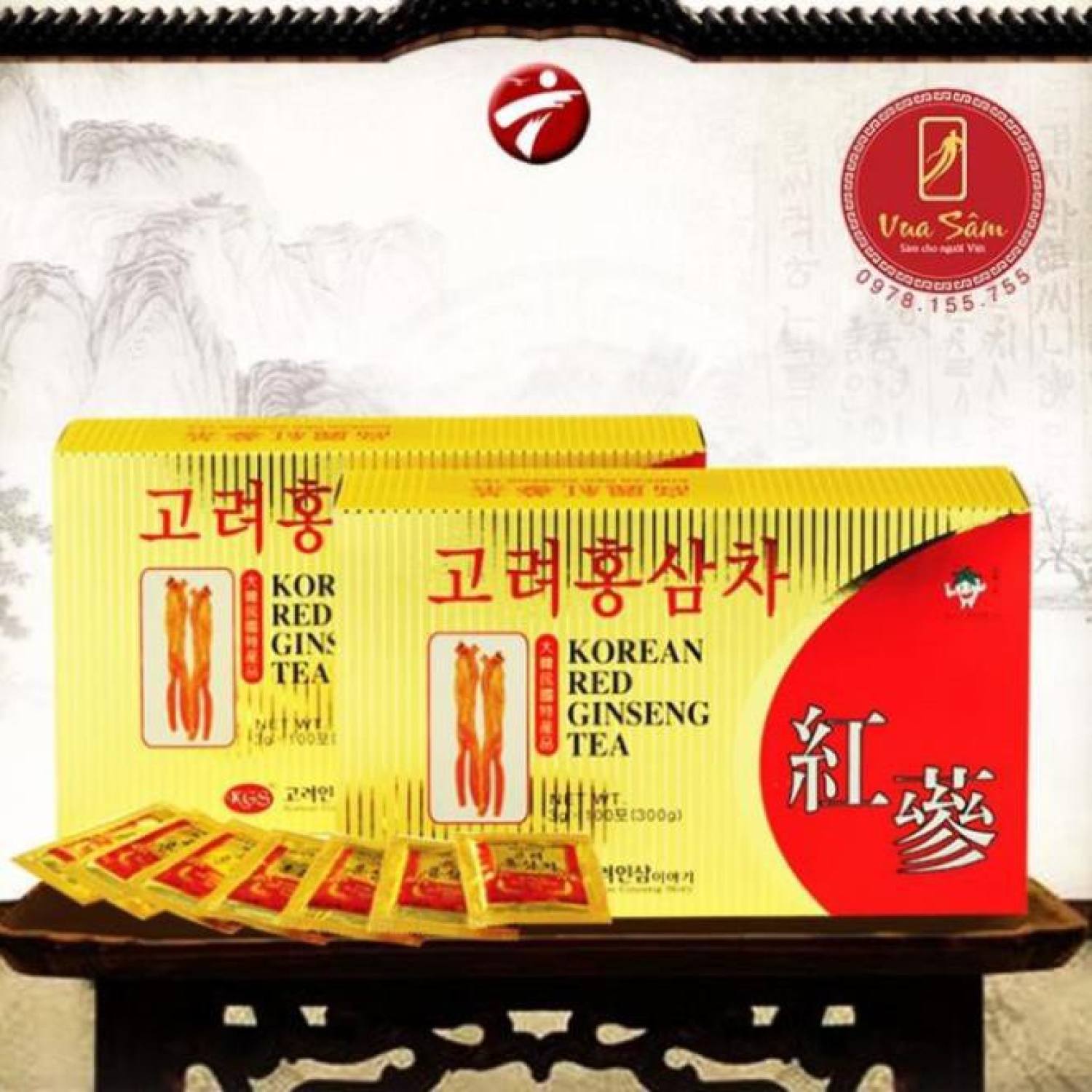 Trà hồng sâm kgs 300g