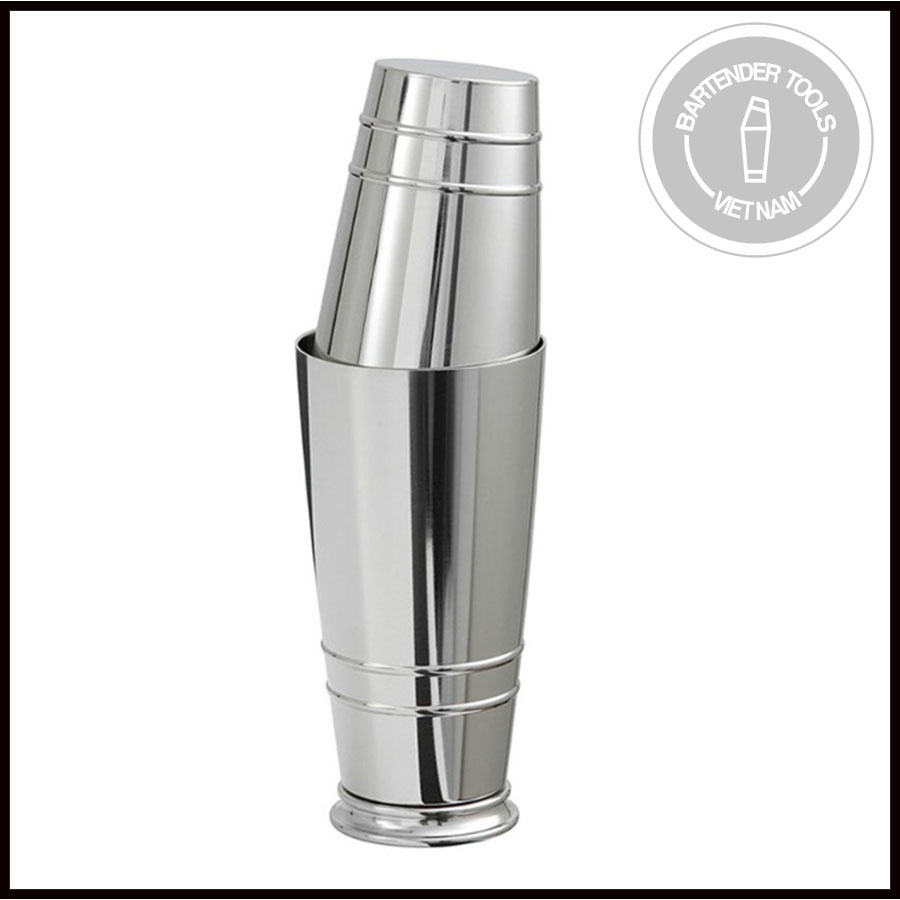 Crafthouse by Fortessa Boston Shaker- Boston shaker đế trụ inox 304 -Dung cụ bartender
