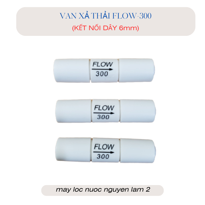 Van xả thải flow 300 nối nhanh -dùng trong máy lọc nước ro