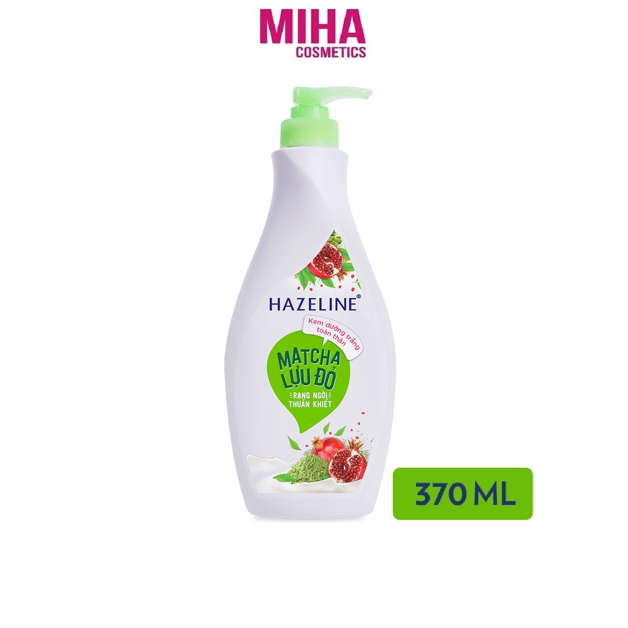Sữa Dưỡng Thể Trắng Da Matcha Lựu Đỏ HAZELINE 370ml
