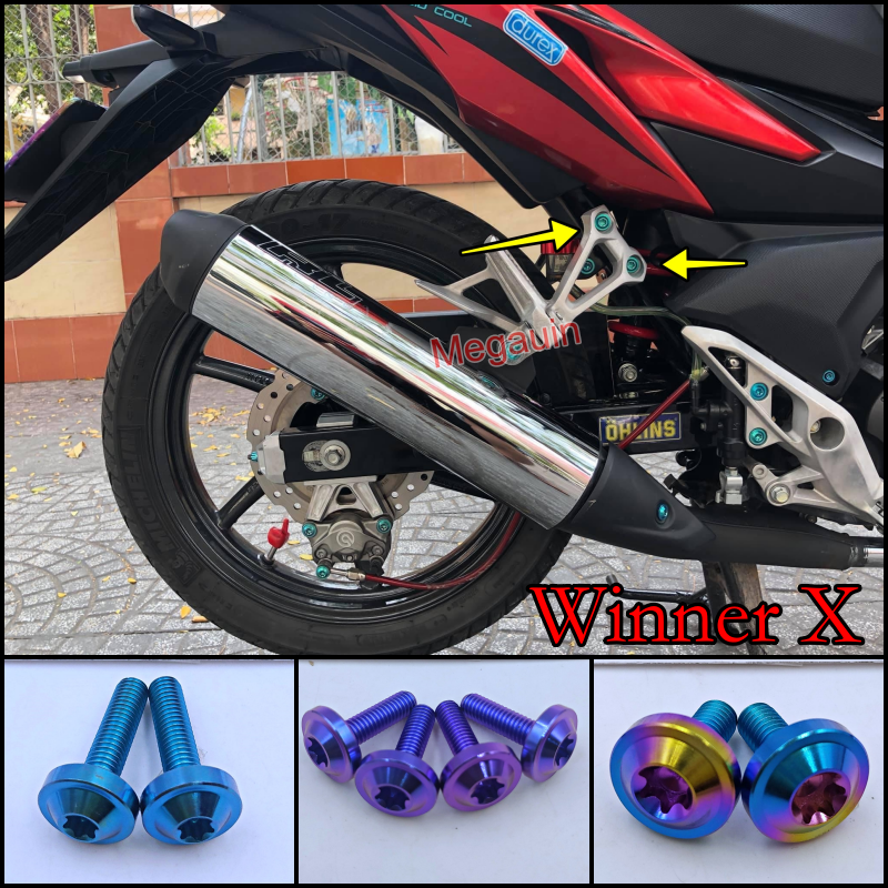 Ốc titan gr5 gác chân sau winner x