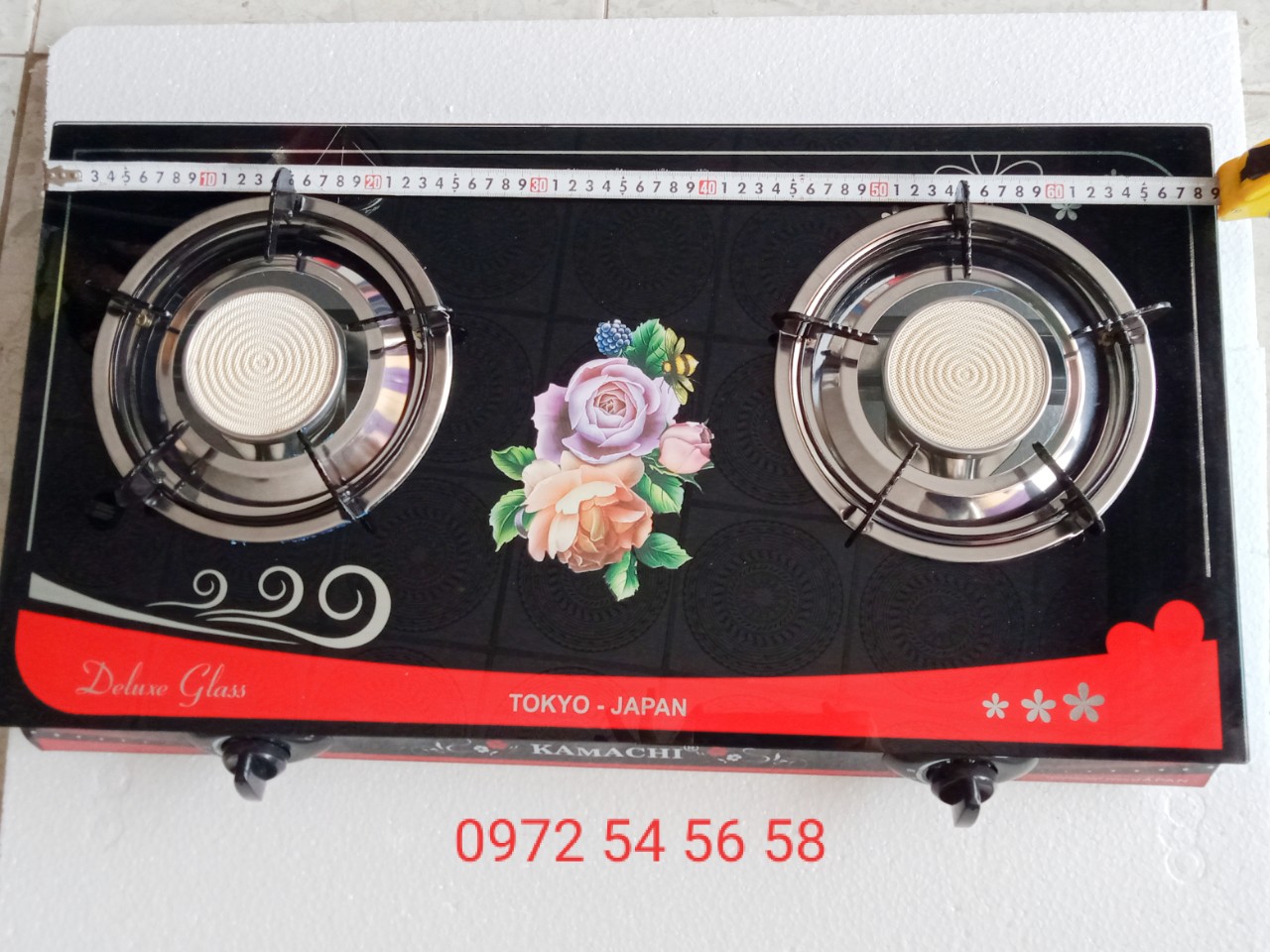 Bếp ga đôi kính hồng ngoại , tiết kiệm gas