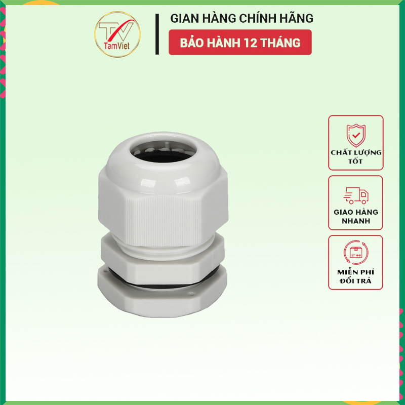 Ốc siết cáp nhựa PG bảo vệ dây điện, chống thấm nước