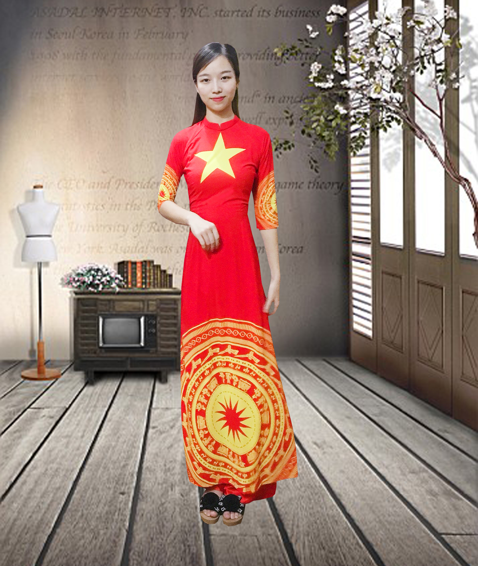 Áo Dài Cờ Đỏ Sao Vàng giá rẻ là lựa chọn tuyệt vời cho những ai yêu thích trang phục truyền thống. Tại shop của chúng tôi, chúng tôi cung cấp các mẫu áo dài cờ đỏ sao vàng với giá cả phải chăng nhất để bạn có thể thỏa sức khám phá vẻ đẹp truyền thống của Việt Nam.