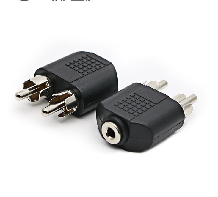 Đầu cắm, Jack chuyển đổi âm thanh 2 Jack AV hoa sen nam sang 3.5mm nữ