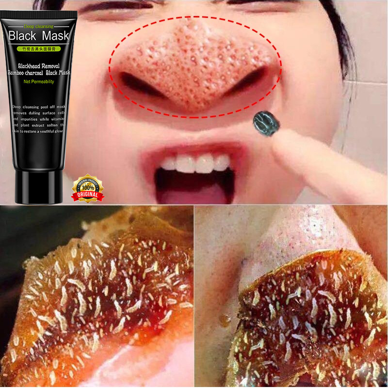 Mặt nạ lột bỏ mụn đầu đen mụn đầu đen，thông thoáng lỗ chân lông, loại bỏ mụn cám, gel lột mụn đầu đen than hoạt tính đa năng giúp hút mụn đầu đen