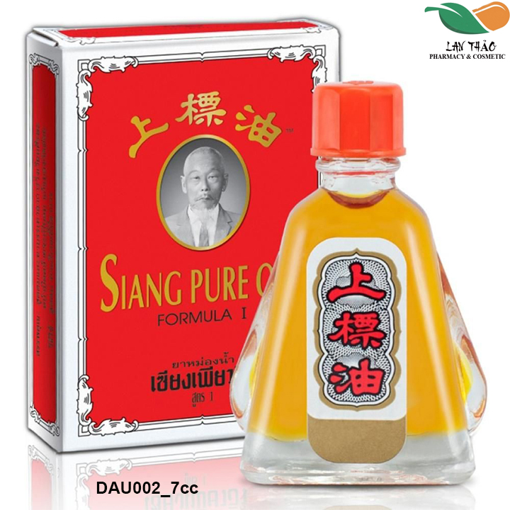 [HCM]Lốc 12 chai dầu thái nước vàng Siang pure oil 7cc