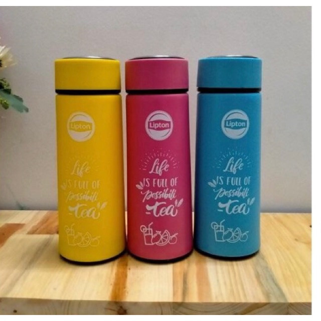 Bình thủy tinh giữ nhiệt lipton 400ml