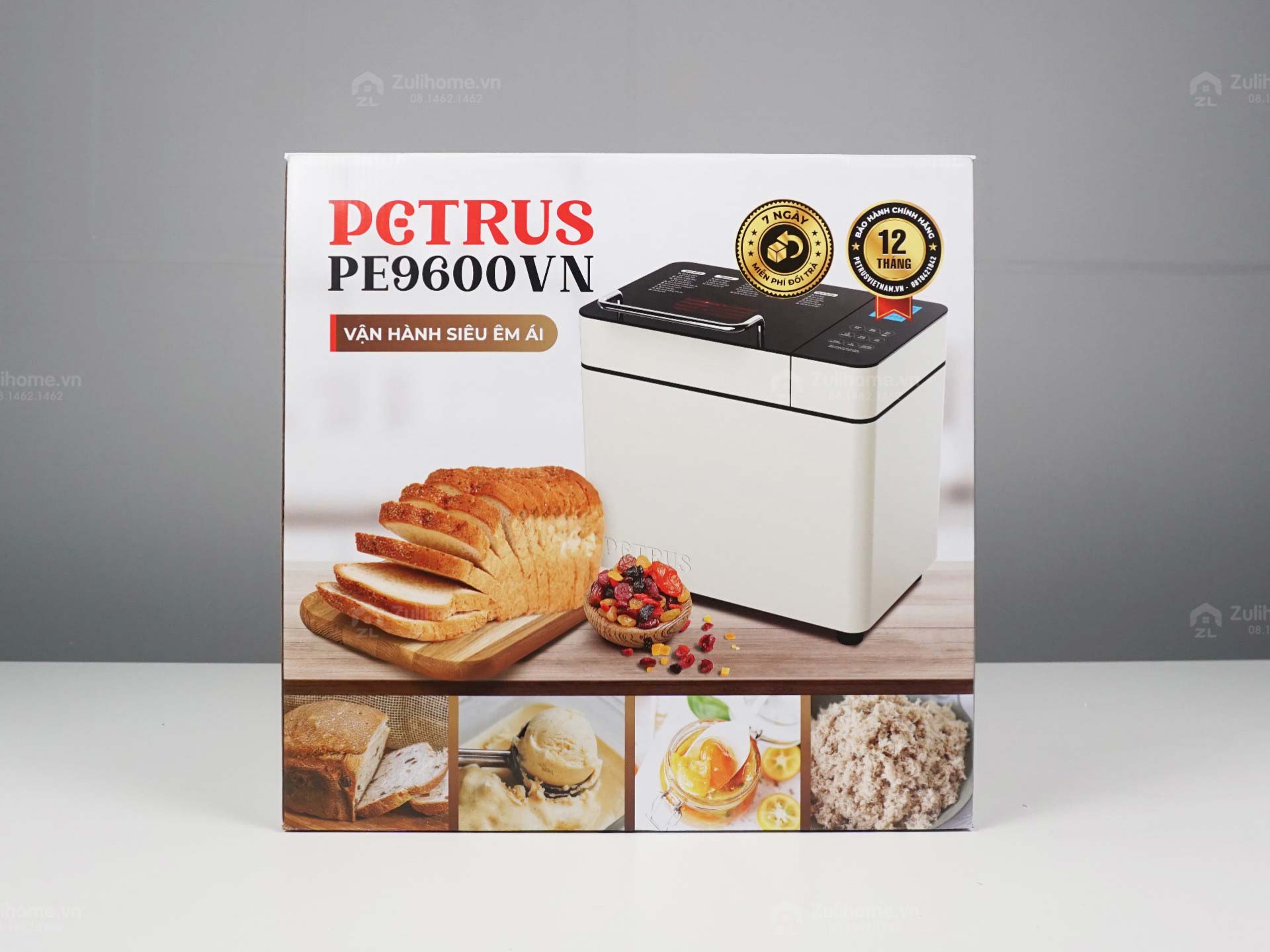 Máy làm bánh mì petrus 9600VN (bản tiếng Việt)