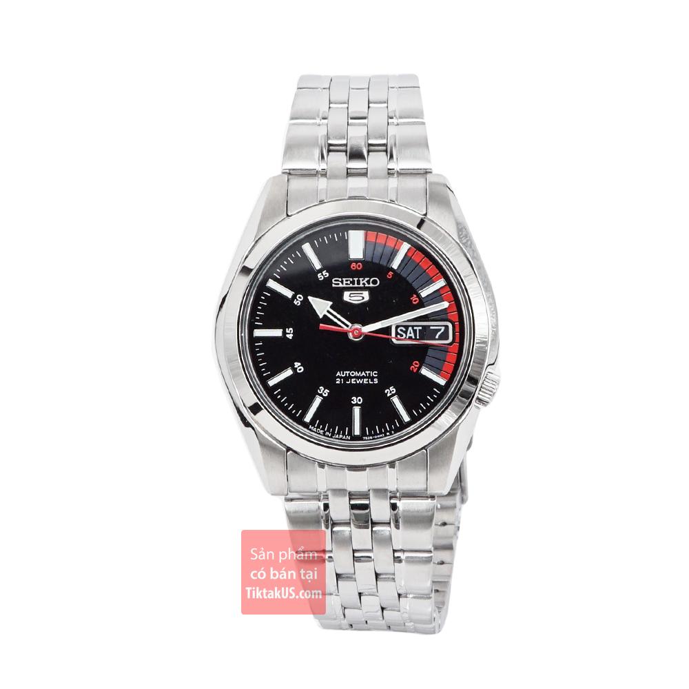 [HCM]Đồng hồ nam dây thép Seiko 5 SNK375J1 - MADE IN JAPAN