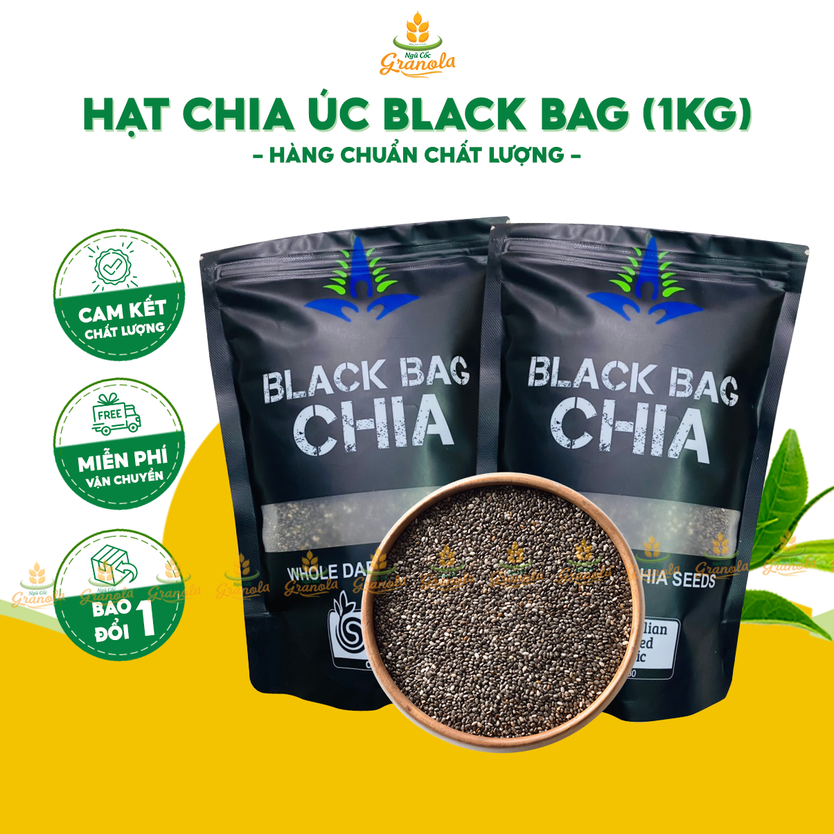 Hạt chia đen - hạt chia black bag úc hàng chuẩn -