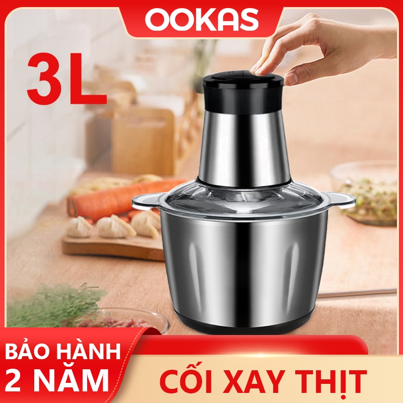 Máy xay sinh tố thực phẩm bằng thép không gỉ đa chức năng Máy xay sinh tố công suất lớn Rau quả Thực phẩm trẻ em Máy xay thịt gia đình