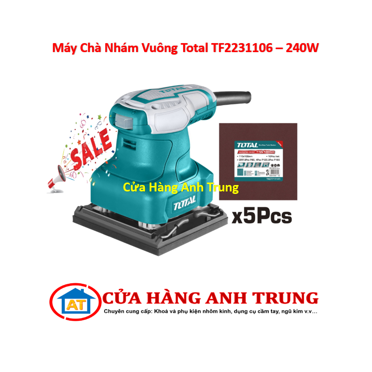 Máy chà nhám vuông total tf2231106 - 240w