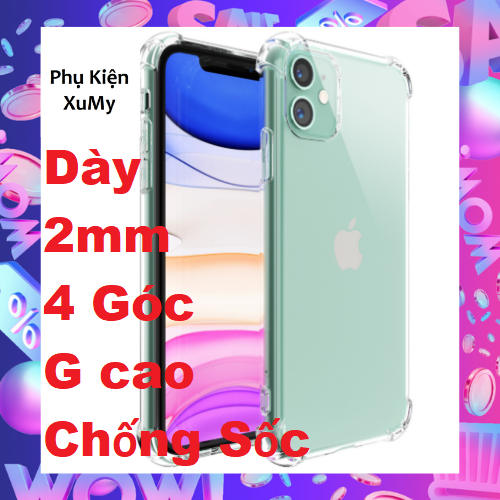 [SIÊU CHỐNG SỐC] Ốp Trong Suốt Dẻo cho iPhone 6/ 6s, 6 plus/ 6s plus, 7 / 8, 7 plus/ 8 plus, X / Xs, Xs Max, XR, 11, 11 Pro, 11 Pro Max - Ốp Chất Liệu TPU Dẻo Chống Sốc Tốt Hơn Silicon -Ốp iP 6/6s/7/8/7plus/8plus/x/xs/xsmas/11/11pro/11promax