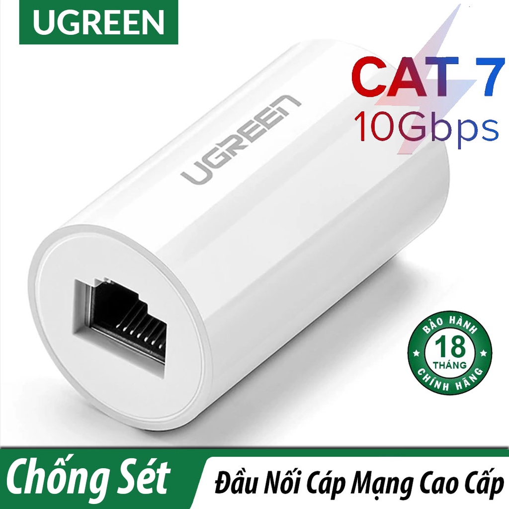 Đầu nối mạng Ugreen 20391 hình trụ màu trắng