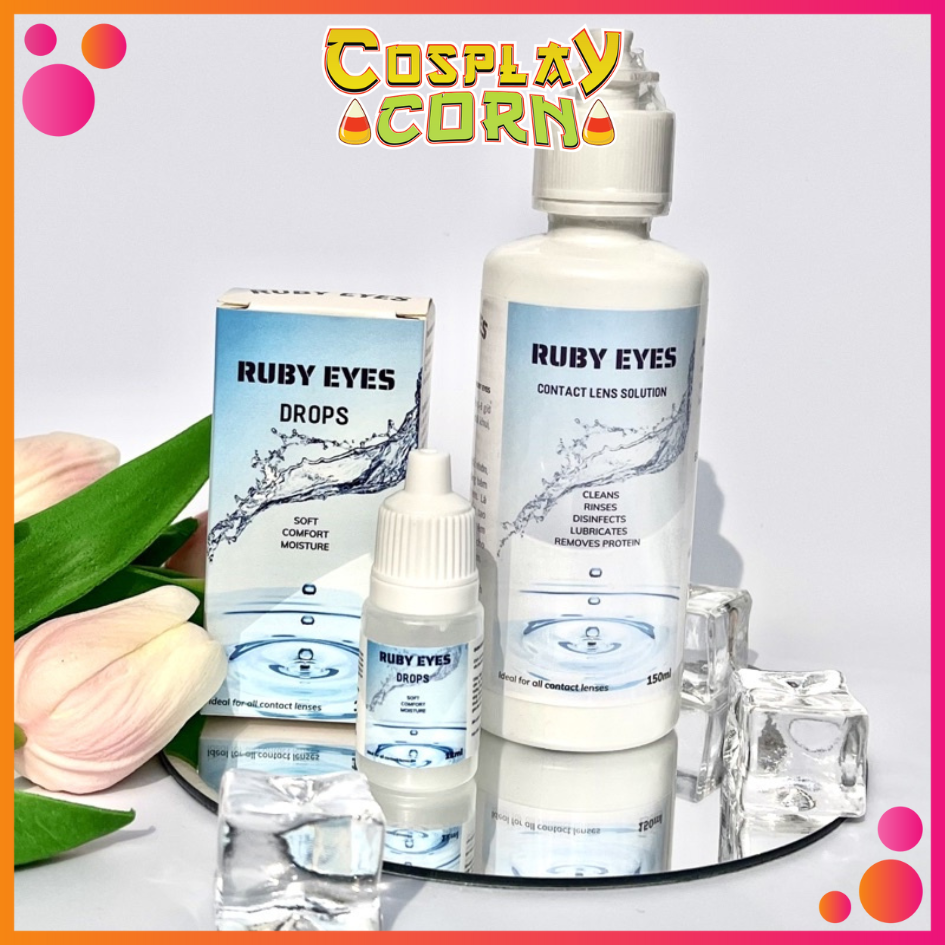 Nước ngâm lens , nước rửa lens ruby - nước nhỏ mắt cao cấp ruby eyes