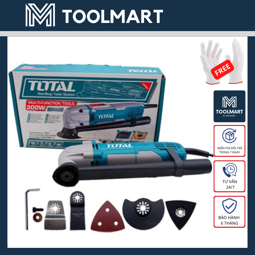 300w máy cắt góc rung đa năng total - ts3006 - hàng chính hãng