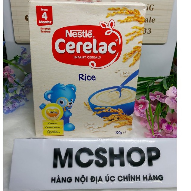 CERELAC Nestle Rice Baby Cereal Stage 1 200g (úc Air) - 4 Tháng