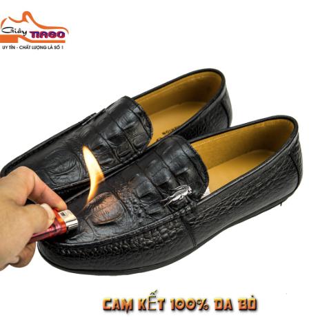GIÀY MỌI NAM DA BÒ THẬT CAO CẤP