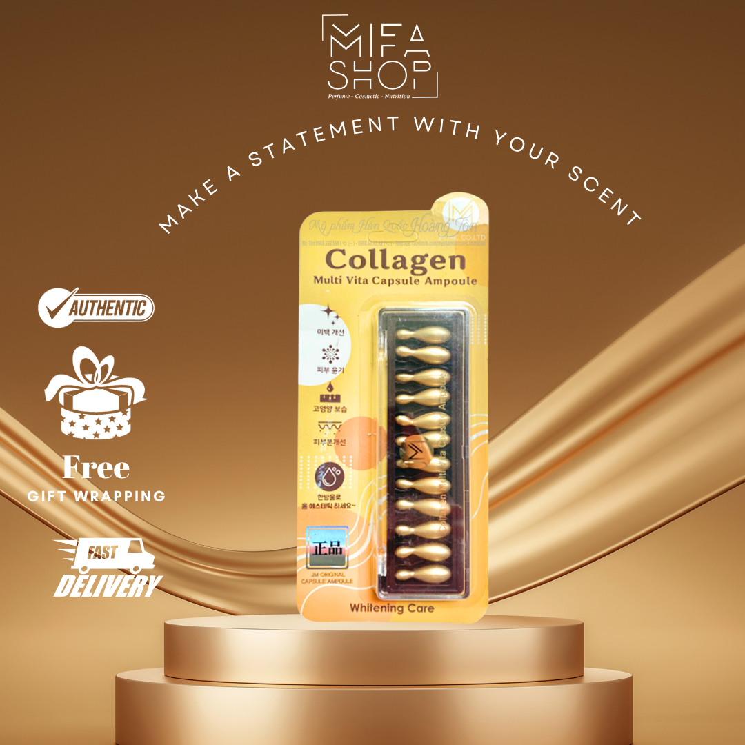 Collagen tươi Ammud Multi Vita Ampoule Hàn Quốc - Da sáng, mịn chỉ sau một tuần