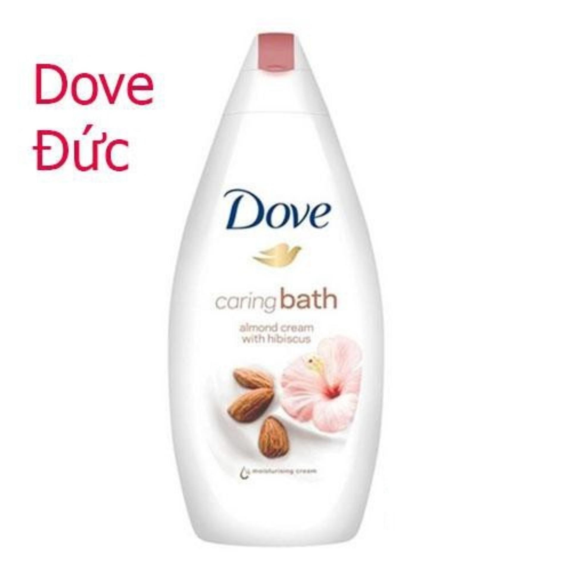 Sữa tắm dove đức caring bath sữa hạnh nhân & hoa dâm bụt 500ml