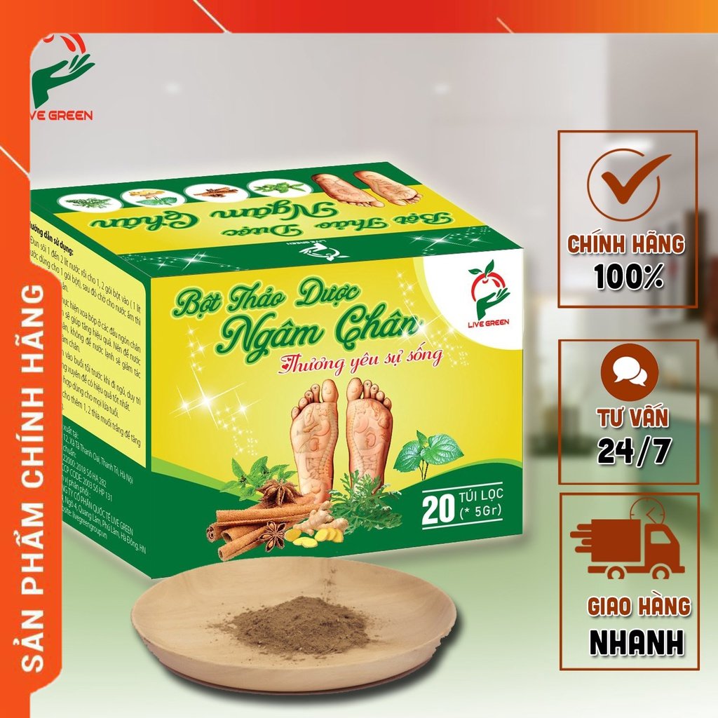 Bột Thảo Dược Ngâm Chân hộp 20 túi lọc