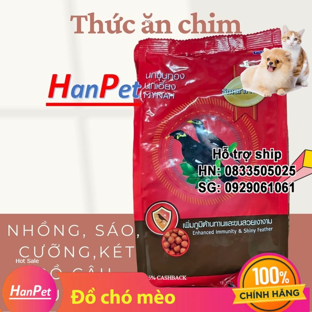 Thức ăn cho chim gói 400gr cám ớt Thái