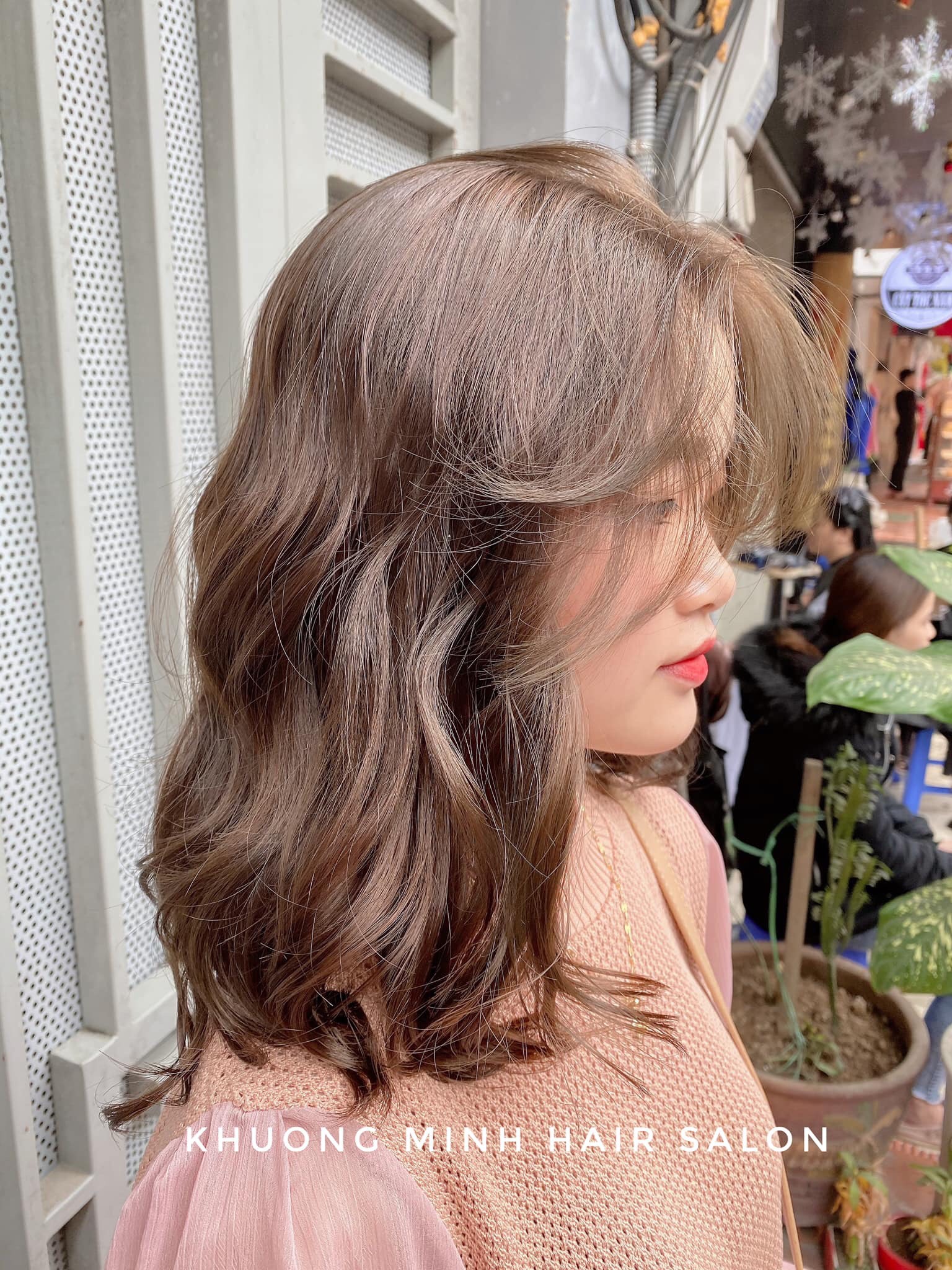 Thuốc nhuộm tóc màu Nâu lạnh sáng + Tặng trợ nhuộm, gang tay