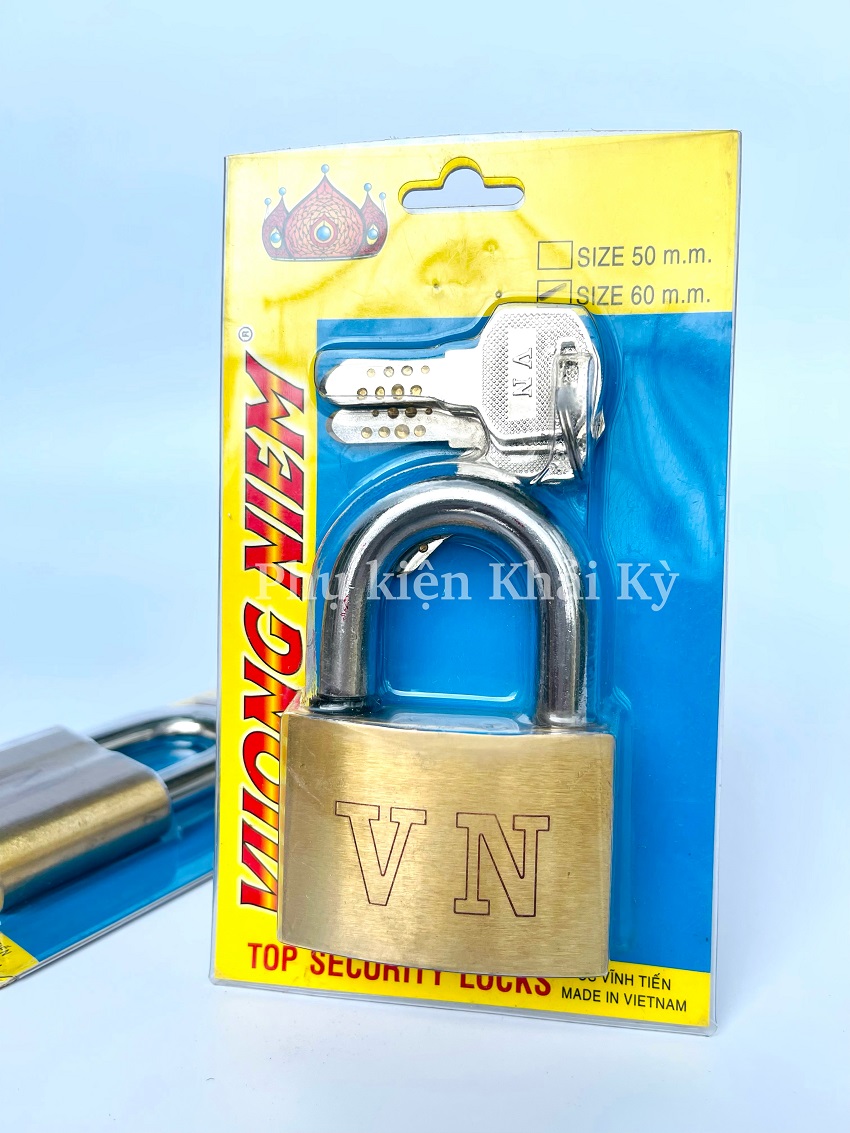 Ổ khóa đồng Vi Tính 60mm Vương Niệm Chính Hãng