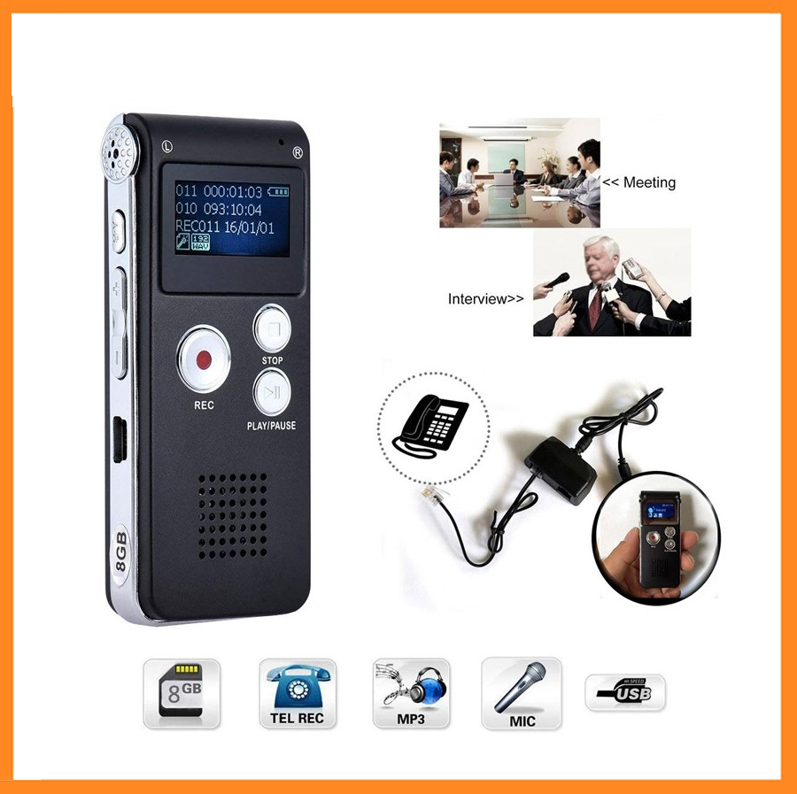 Máy ghi âm chuyên nghiệp sk-012 8g – hàng chính hãng