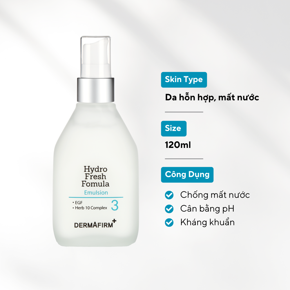 Sữa dưỡng ẩm da mặt HF Hydro Fresh Fomula Emulsion chính hãng