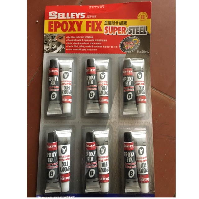 1 Vỉ keo dán sắt 2 thành phần Selleys