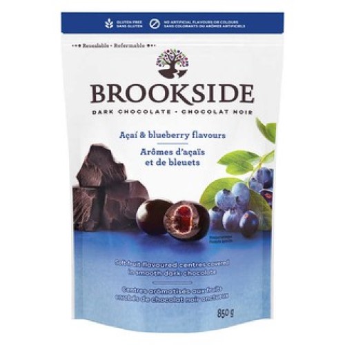 Socola đen hương Quả việt quất Brookside Dark Chocolate Acai & Blueberry của Canada gói 907gr