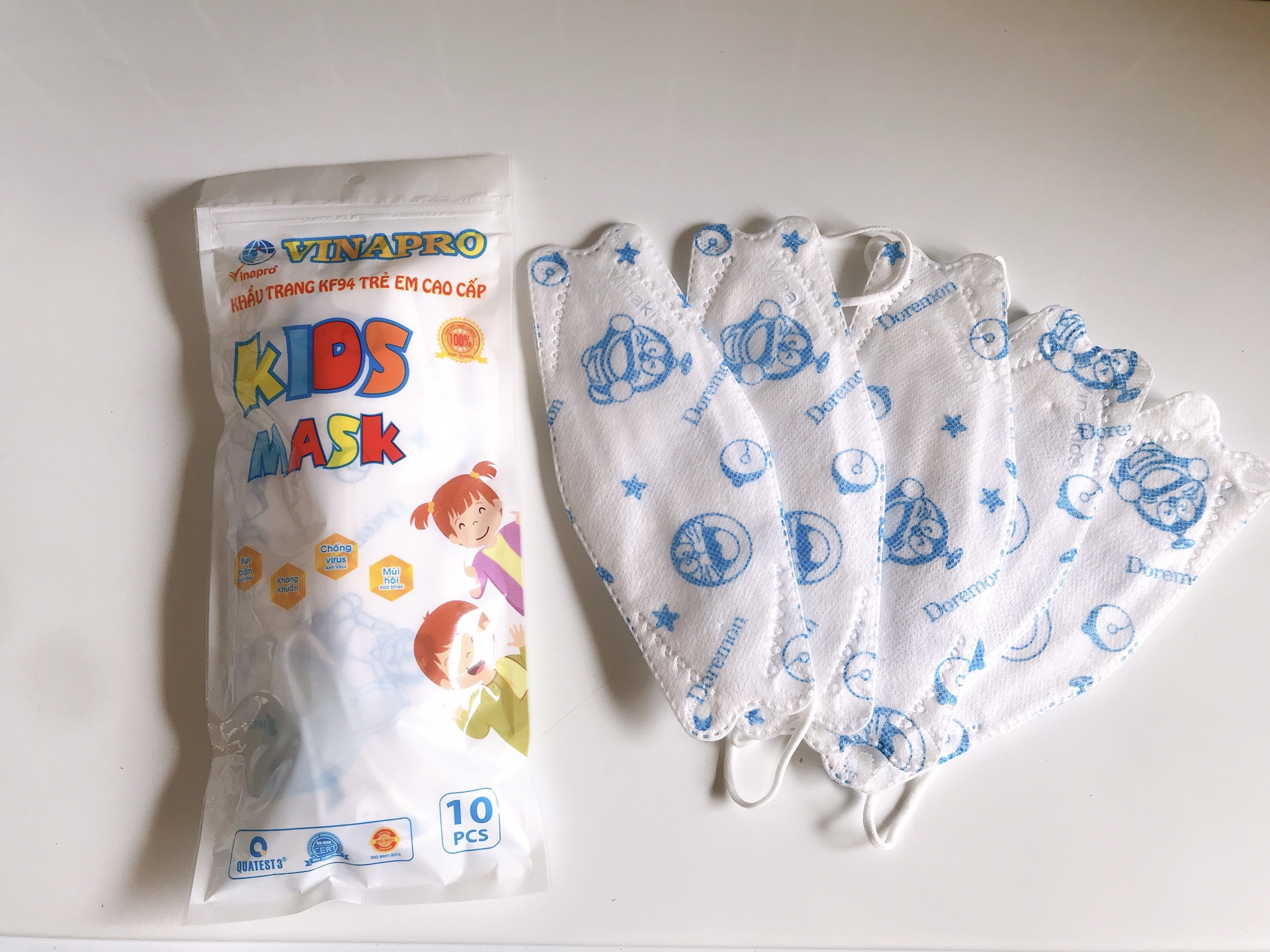 Khẩu trang kf94 vinapro kids Antigone kháng khuẩn cao không bí thở