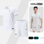 [TẶNG SET 2 QUÀ]Set đồ bộ thể thao nam Pickleball Áo Polo Exdry và Quần Dink Shot Essentials Nhanh khô,Thoáng Khí,Thấm hút Coolmate