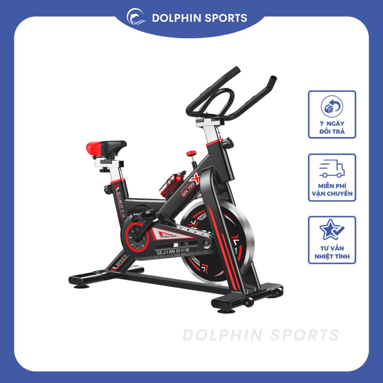 Xe đạp tập thể dục trong nhà GH-709 - Kèm ảnh và video thật